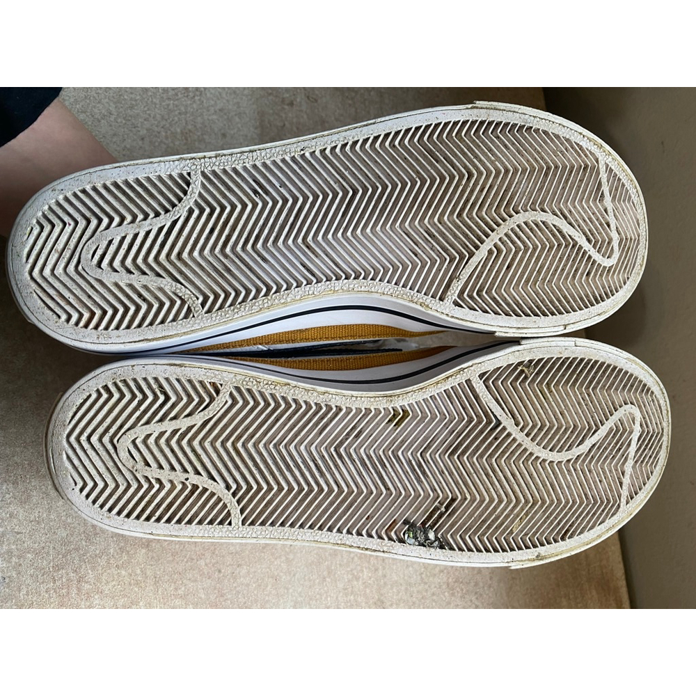 Nike Court Legacy Sneakers White Black Gold Streetwear 6.5 Retro Y2K 90s Classic - Picture 7 of 10